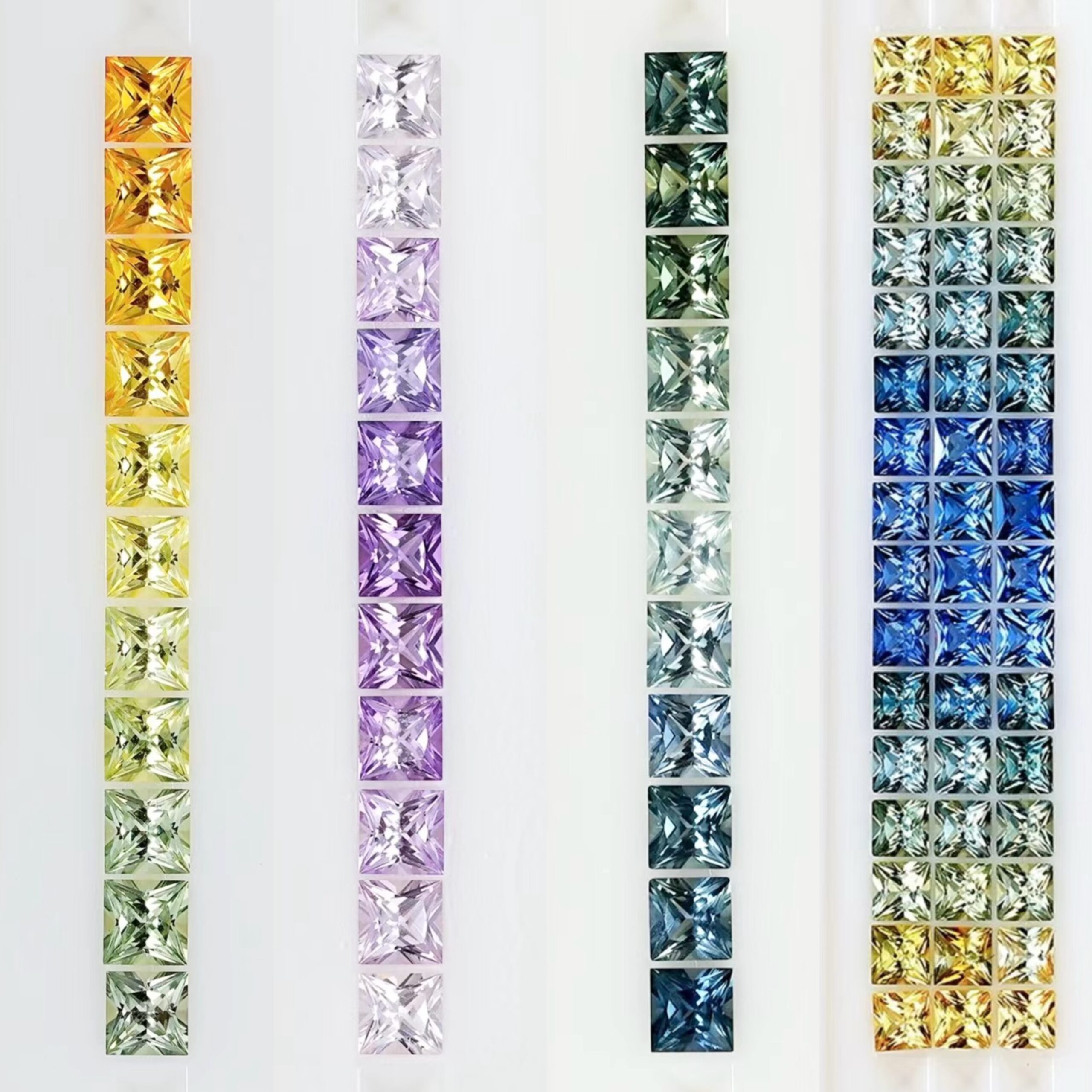 天然サファイア 配石 プリンセスカット|高精度カット・用途相談可 - 画像 (3)