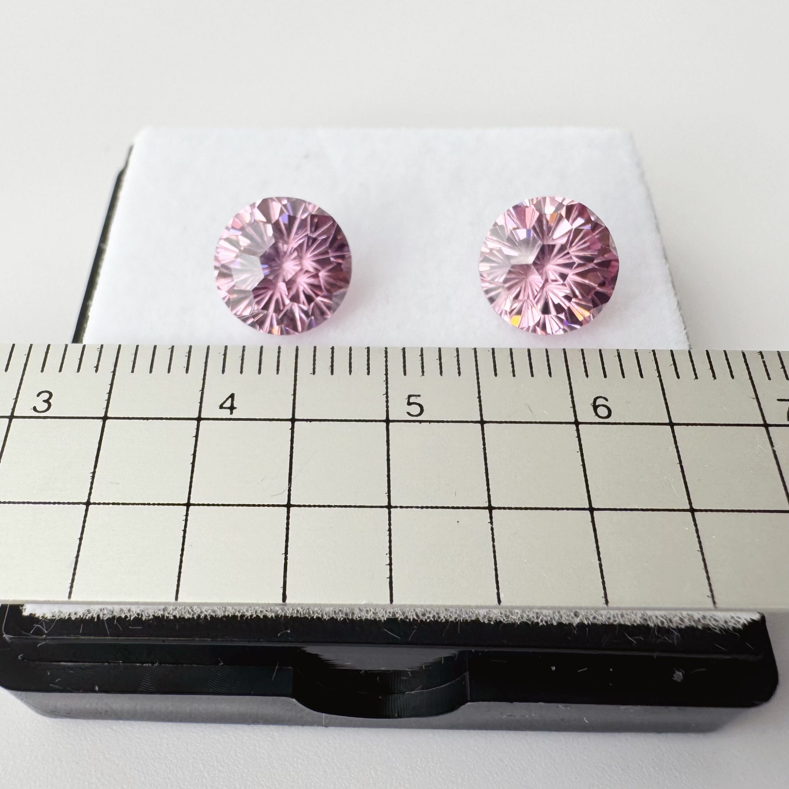 【受注生産】花火カット CZ – ピンク系#04 薔薇霞(10mm / 8mm / 6mm) - 画像 (5)